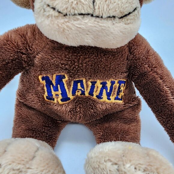 Souvies Maine Souvenir Monkey Plush 6" Brown Wire Tail Stuffed Animal Toy 2008 - Picture 2 of 7